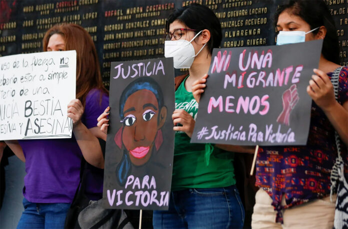 Manifestacion para exigir justicia por el feminicidio de Victoria_Jose Cabezas