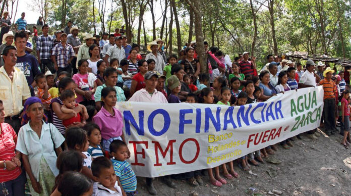 No financiar Agua Zarca-2